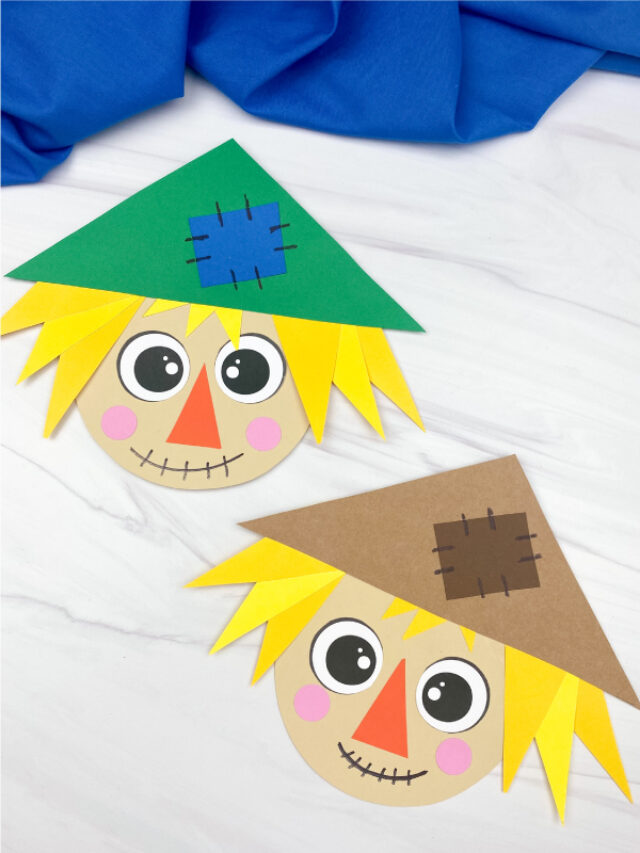 Shape Scarecrow Craft [Free Template] Story