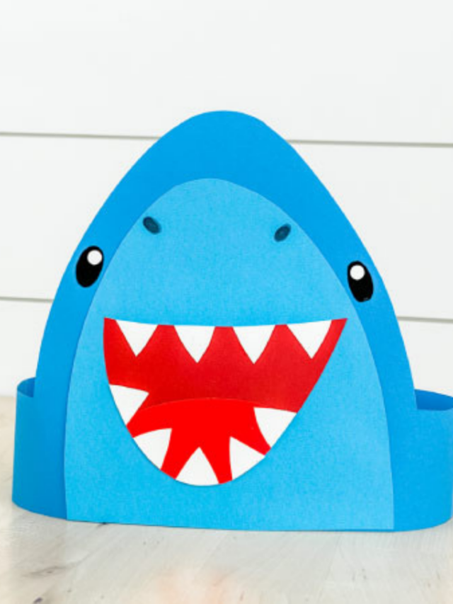 Shark Headband Craft For Kids [Free Template] Story