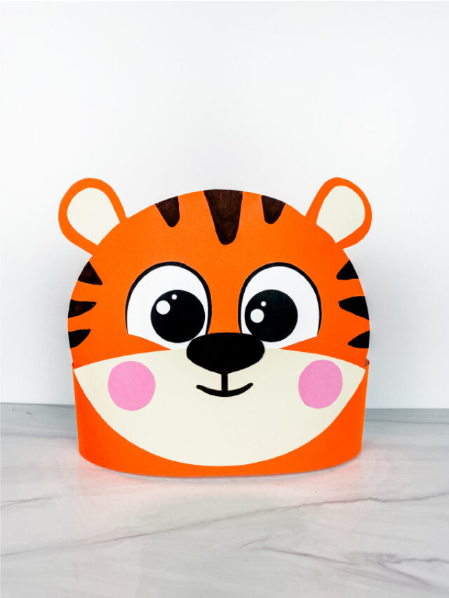 Tiger Headband Craft For Kids [Free Template] Story