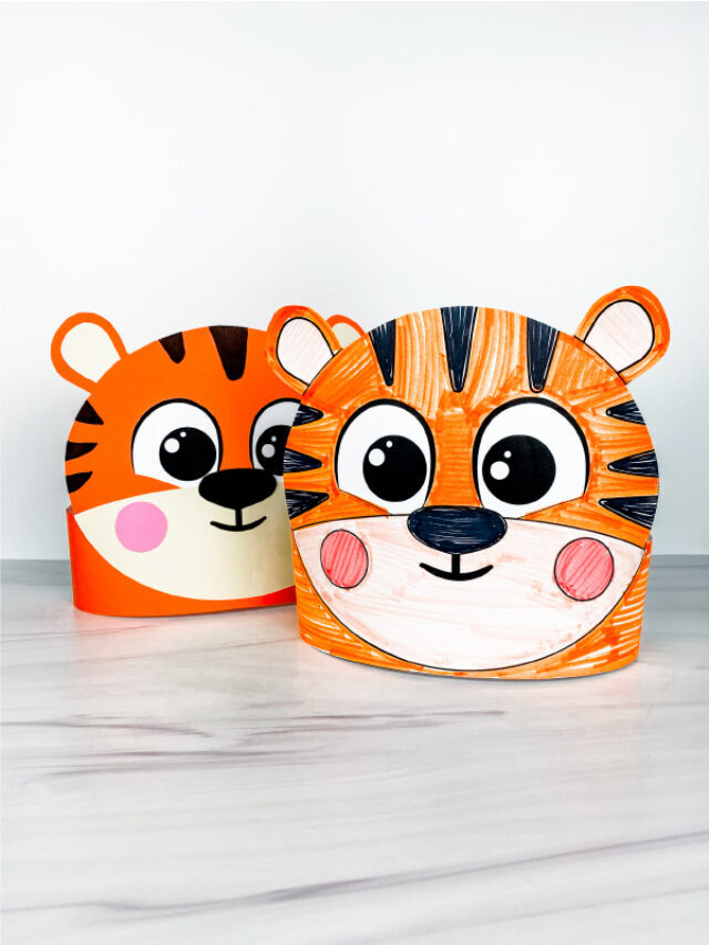 Tiger Headband Craft For Kids [Free Template] Story