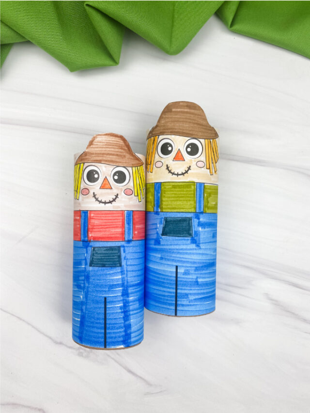 Scarecrow Toilet Paper Roll Craft [Free Template] Story