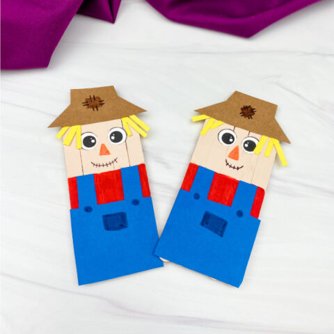 2 popsicle stick scarecrow crafts
