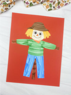 Printable Scarecrow Craft For Kids [Freebie]