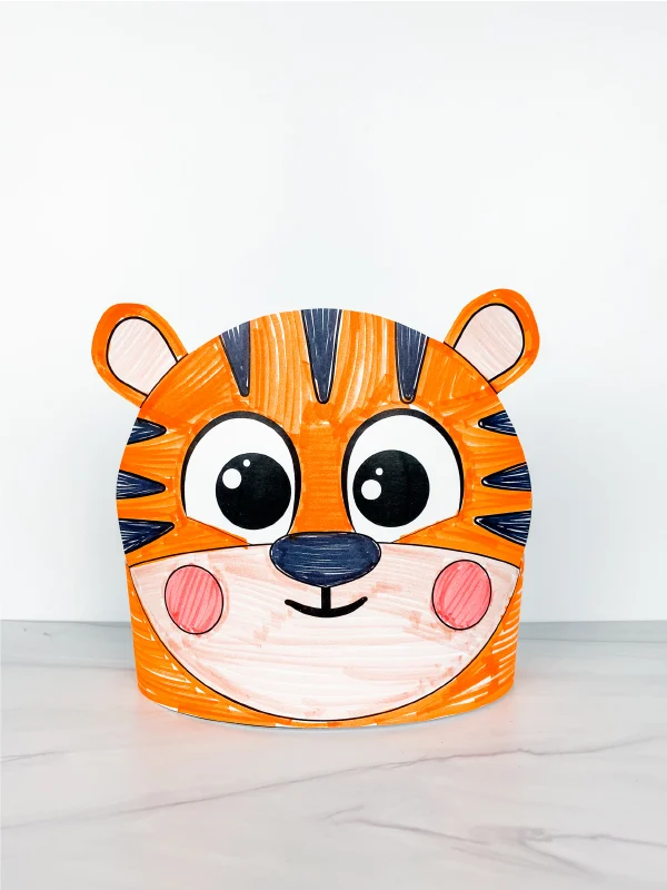 printable tiger headband craft