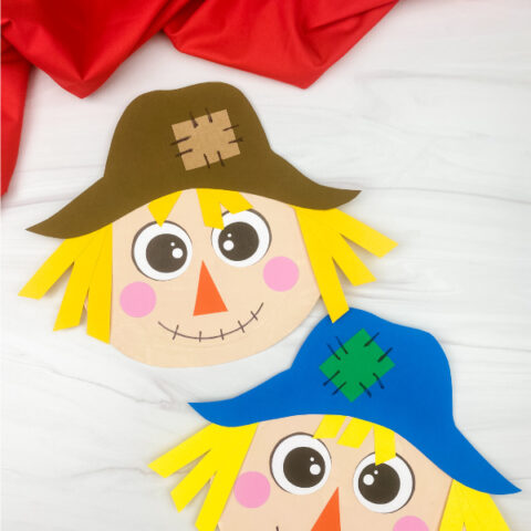 2 paper plate scarecrow crafts