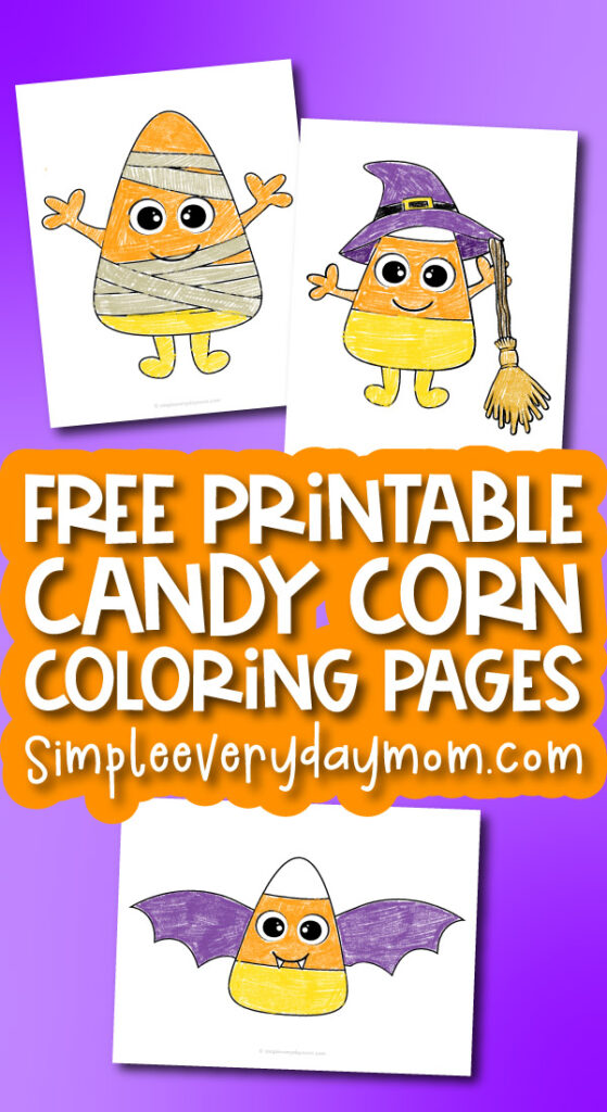 candy corn coloring pages mockup with the words free printable candy corn coloring pages