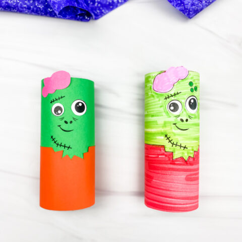 Zombie Toilet Paper Roll Craft For Kids