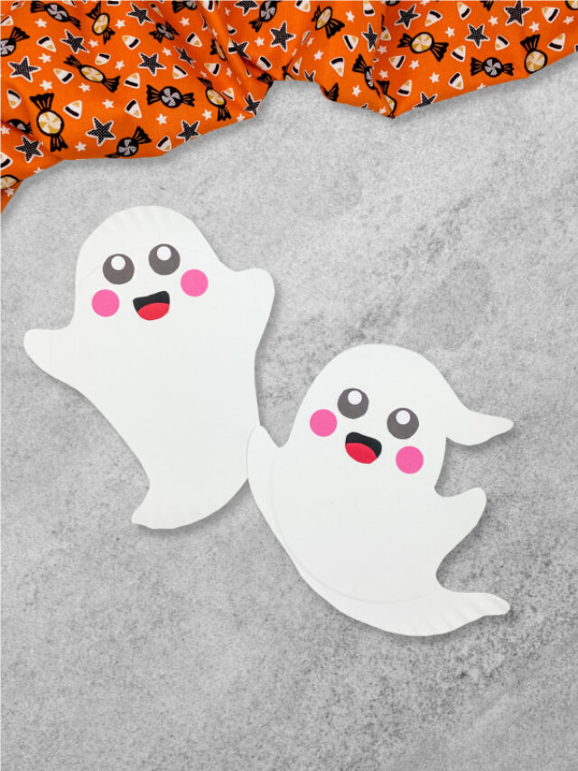 Paper Plate Ghost Craft For Kids [Free Template] Story
