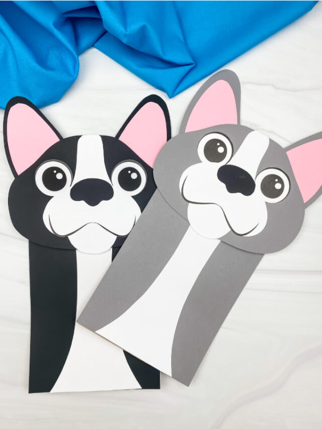 Dog Paper Bag Puppet [Free Template] Story