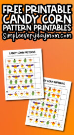 Candy Corn Pattern Worksheets [Free Printables]