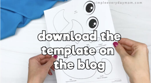 Monster Paper Bag Puppet Craft [Free Template]