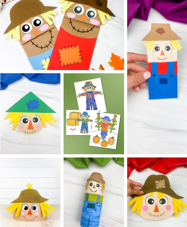 scarecrow activities for kids image collage