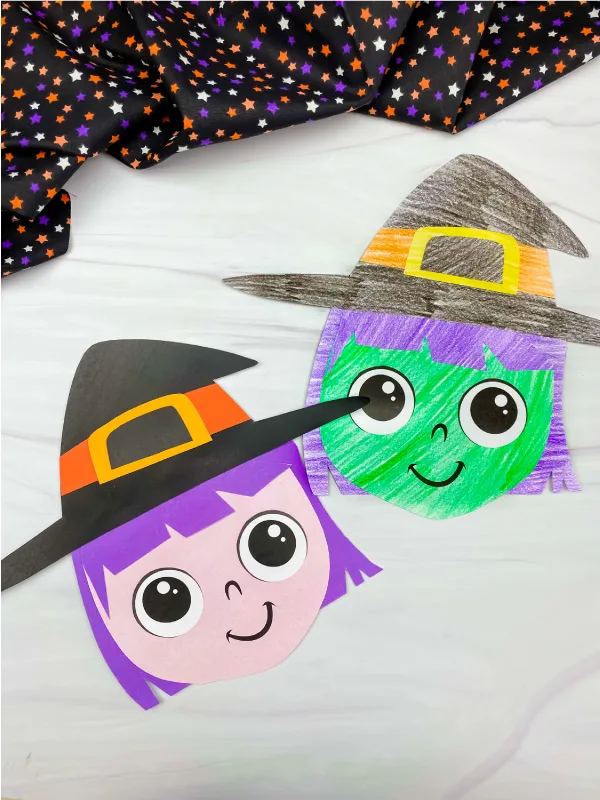 2 witch cut and paste crafts