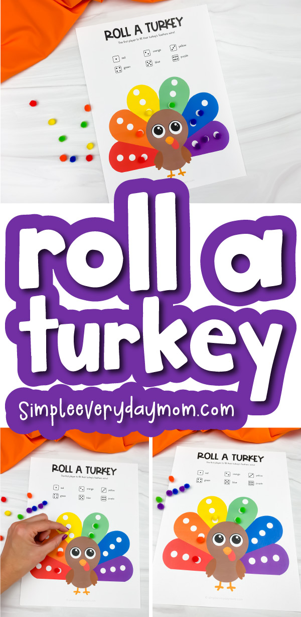Roll A Turkey Printable For Kids [Freebie]