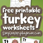 turkey worksheets for kids with the words free printable turkey worksheets