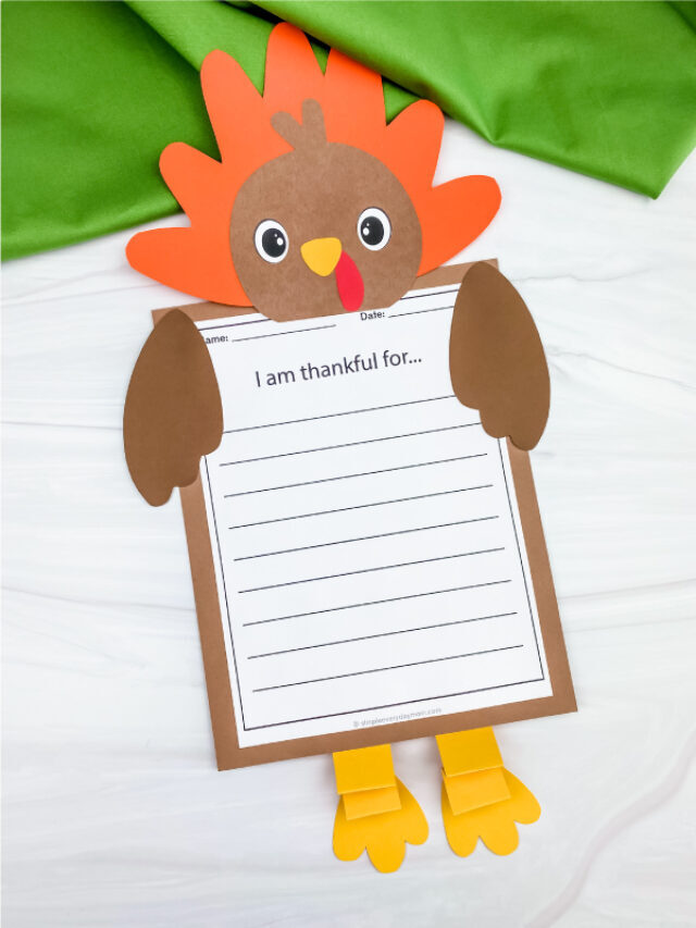 Turkey Craftivity For Kids [Free Template] Story