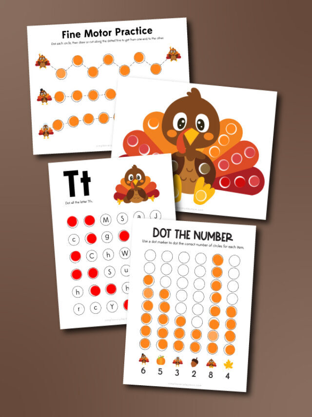 Turkey Do A Dot Printables [Free Printables] Story