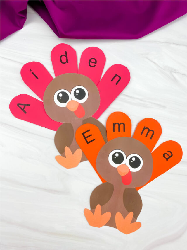 Name Turkey Craft For Kids [Free Template] Story