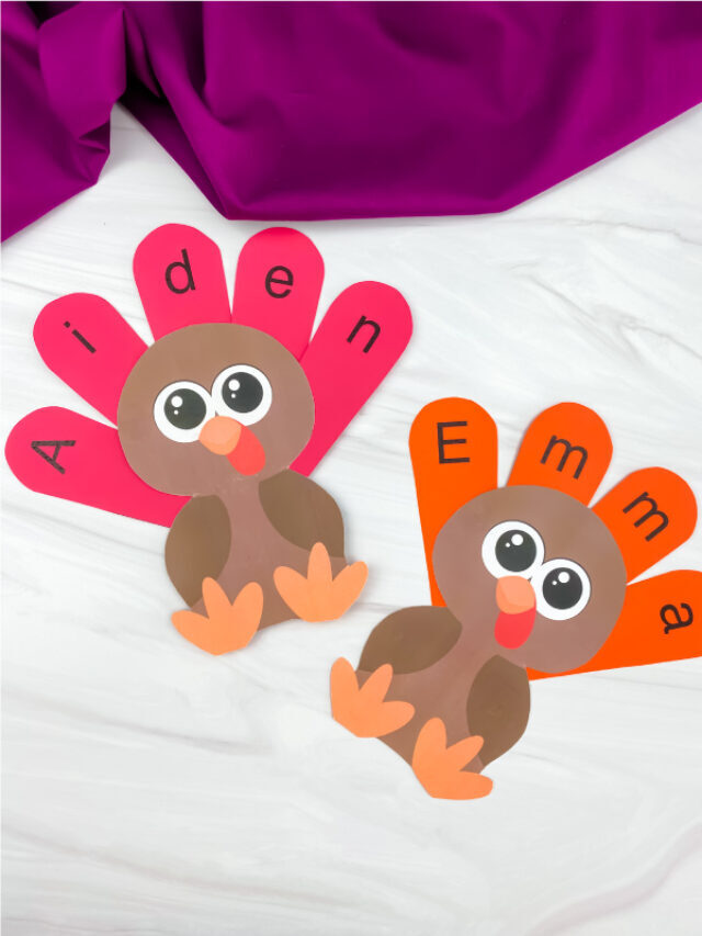 Name Turkey Craft For Kids [Free Template] Story