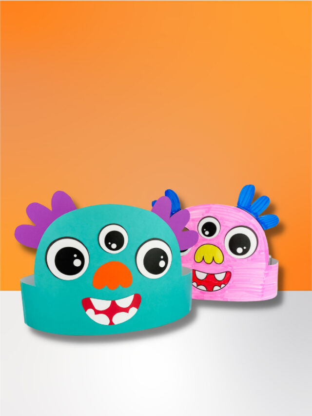 Monster Headband Craft For Kids [Free Template] Story