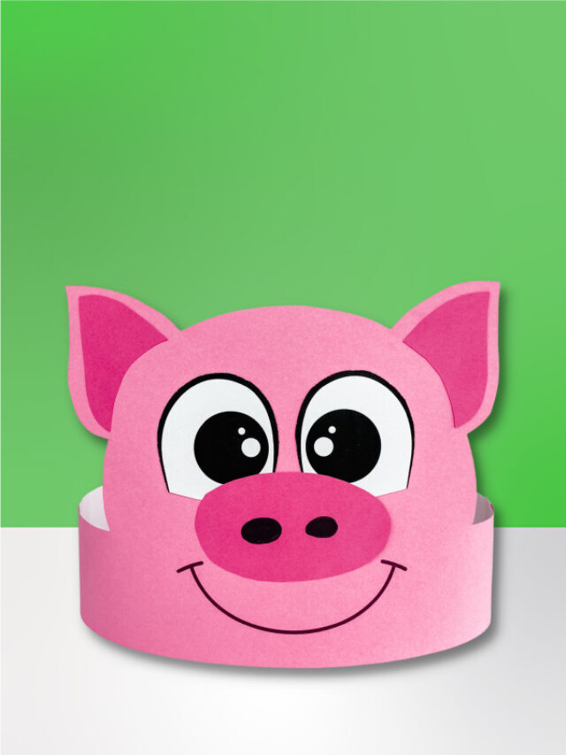 Pig Headband Craft For Kids [Free Template] Story