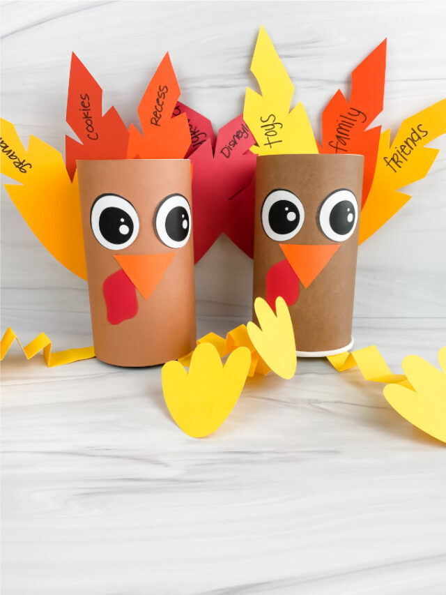 Thankful Turkey Craft For Kids [Free Template] Story