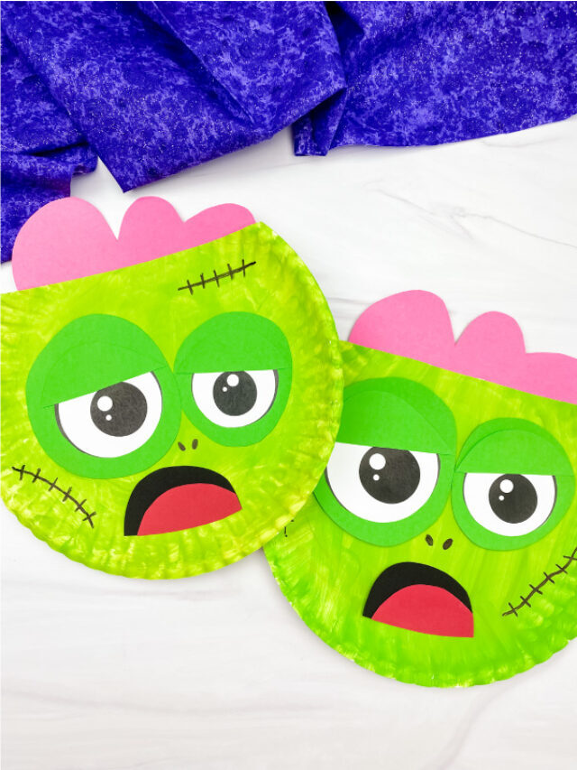 Zombie Paper Plate Craft For Kids [Free Template] Story