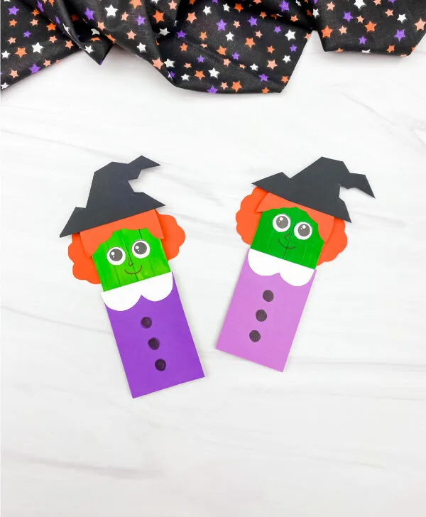 2 popsicle stick witch crafts