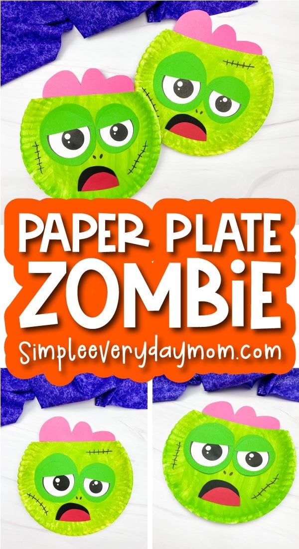 Zombie Paper Plate Craft For Kids [Free Template]