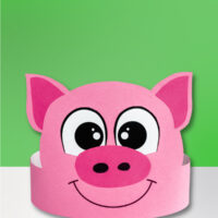 Pig Headband Craft For Kids [Free Template]