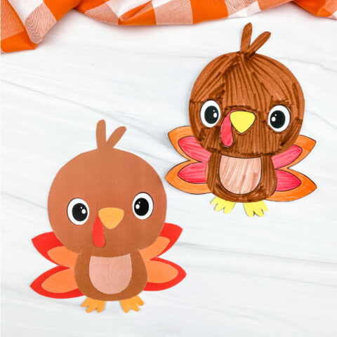 2 printable turkey crafts
