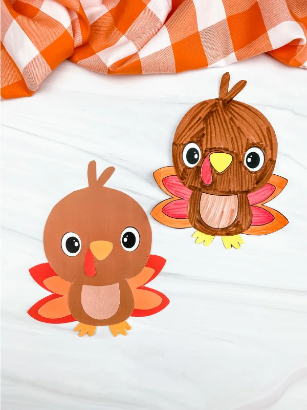 2 printable turkey crafts