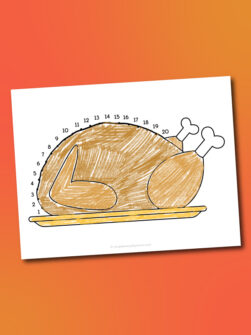 Turkey Connect The Dots Printables [Freebie]