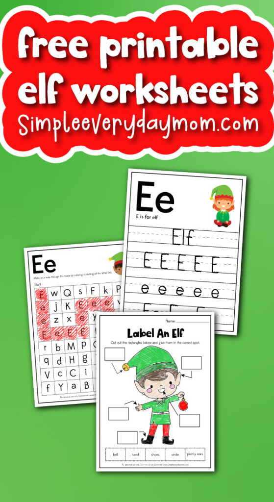 elf worksheets with the words free printable elf worksheets