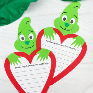Grinch Craftivity For Kids [Free Template]