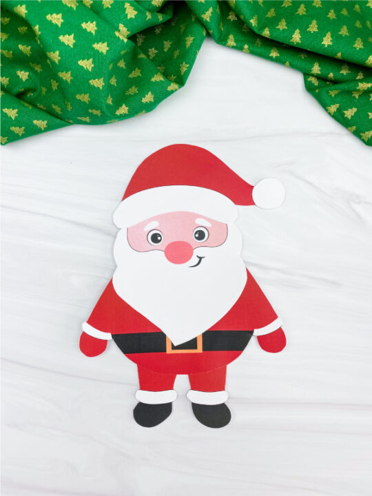 Printable Santa Craft For Kids [Free Template]