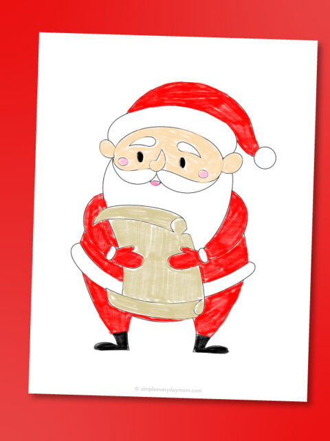 Free Printable Santa Coloring Pages For Kids