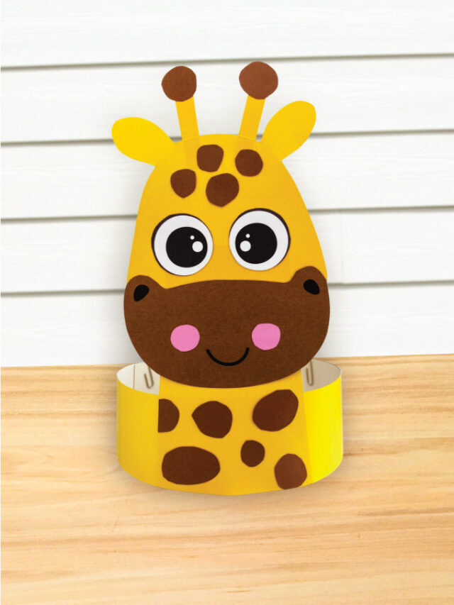 Giraffe Headband Craft For Kids [Free Template] Story