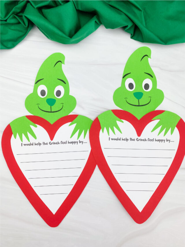 Grinch Craftivity For Kids [Free Template] Story