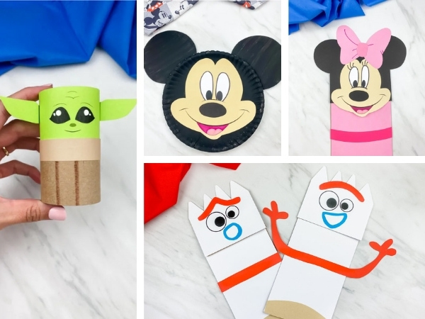 Disney crafts for kids image collage