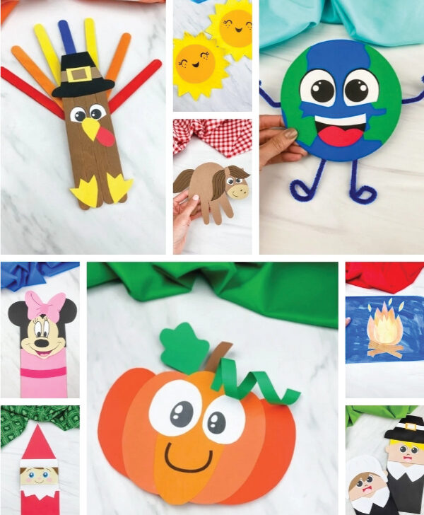 kids craft image collage