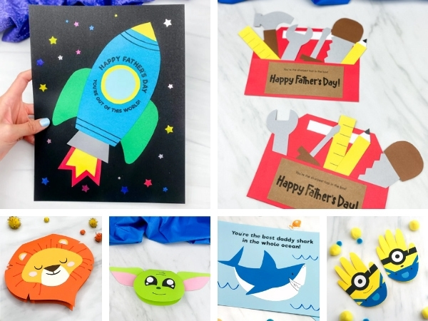 Father's Day crafts for kids image collage