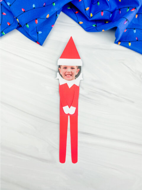 Elf On The Shelf Photo Craft For Kids [Free Template]