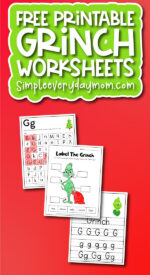 Grinch Worksheets For Kids [Free Printable]