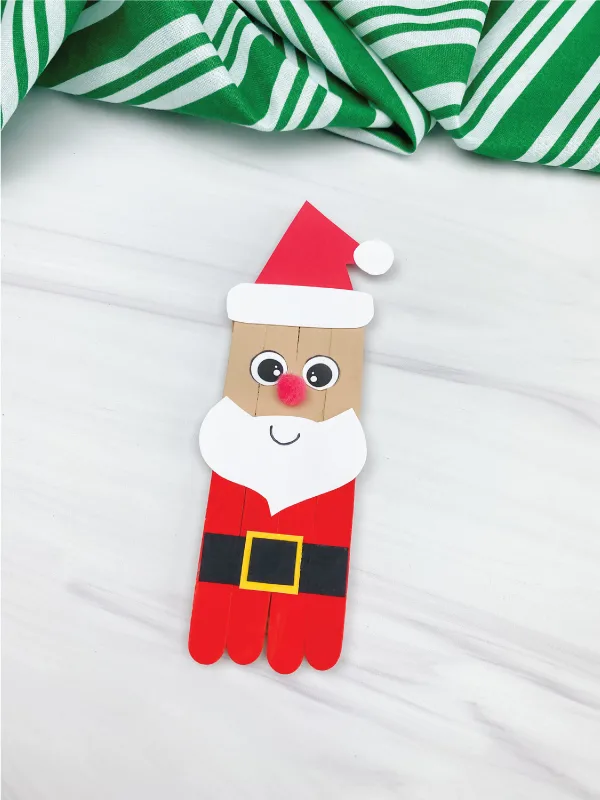 popsicle stick Santa craft