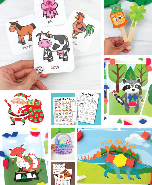 printable kids activities image collage