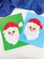 Santa Claus Tissue Paper Craft For Kids [Free Template]