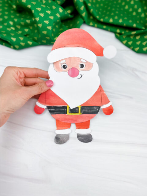 Printable Santa Craft For Kids [Free Template]