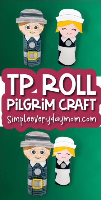 Toilet Paper Roll Pilgrim Craft For Kids [Free Template]