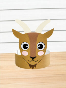 Goat Headband Craft For Kids [Free Template]
